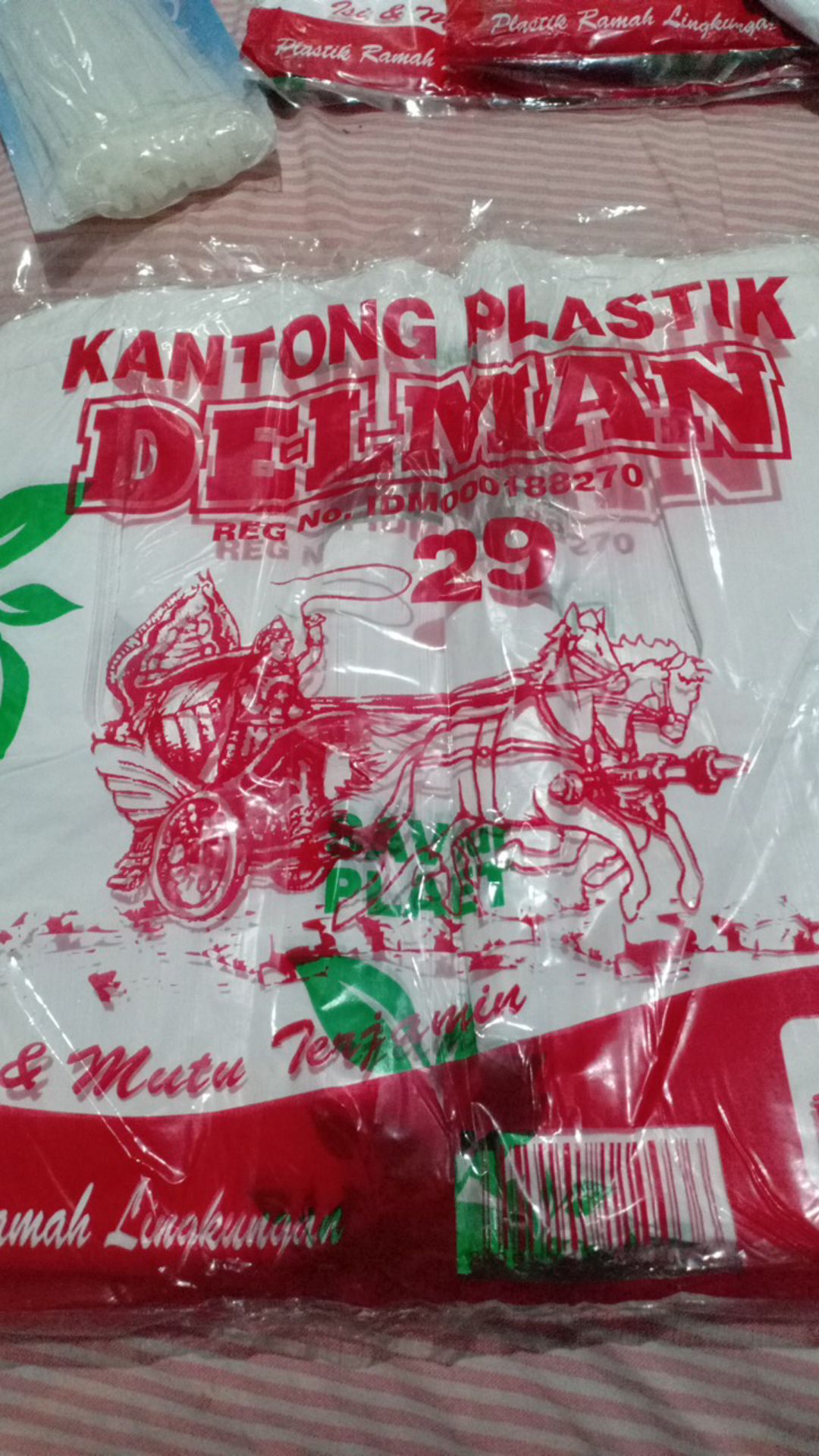 Isi50pc Hd29 Ramah Lingkungan Kantong Plastik Kresek Go Green Save Our Cinta Sayang Jaga Planet Bumi