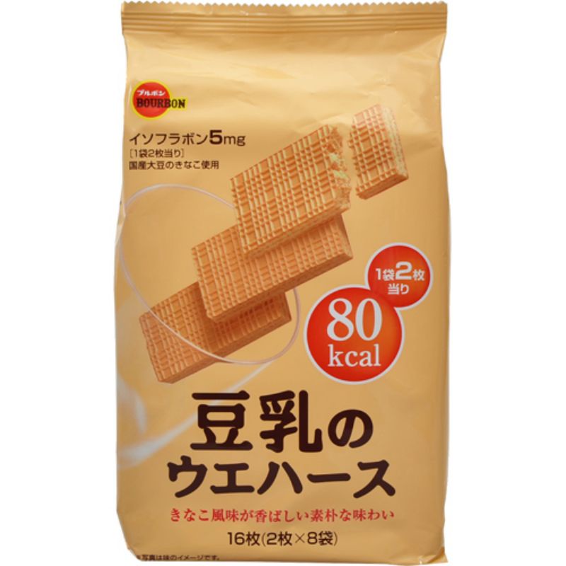 

Bourbon wafer Jepang dengan sari kacang kedelai 107g