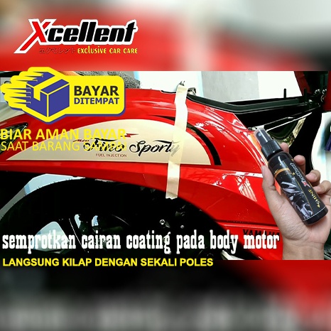 COD  Pengkilap motor Pengkilap body motor Permanen Origiinal Shine Xcellent