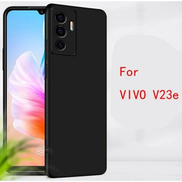 Original Soft Case Baby Skin Vivo V23E V 23e 5G 2021 Case Black Macaron List Ultra Thin TPU Casing C