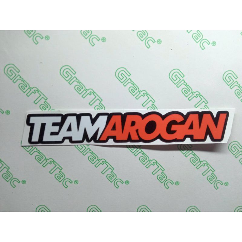 Stiker Team Arogan