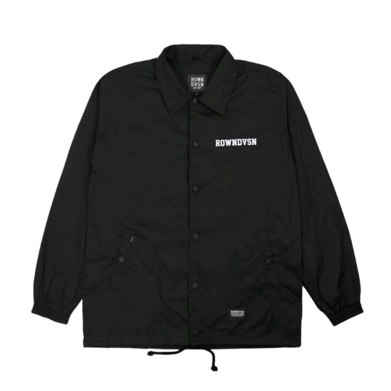 Rowndvsn Jaket Coach Davincie Windbreaker Black