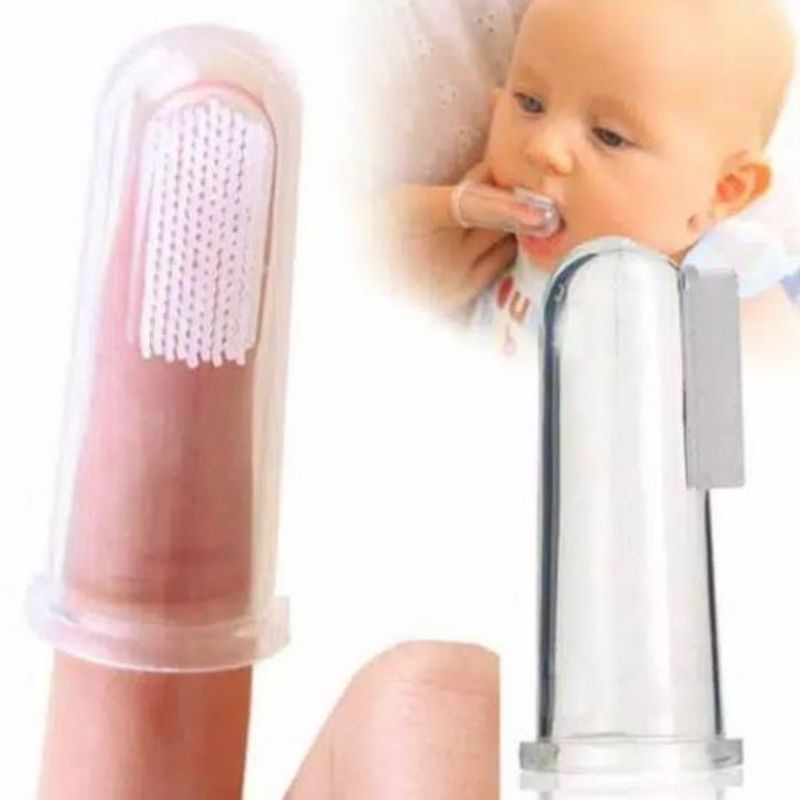 Ninio Sikat Lidah Silicone Gigi Bayi - Baby Finger Toothbrush