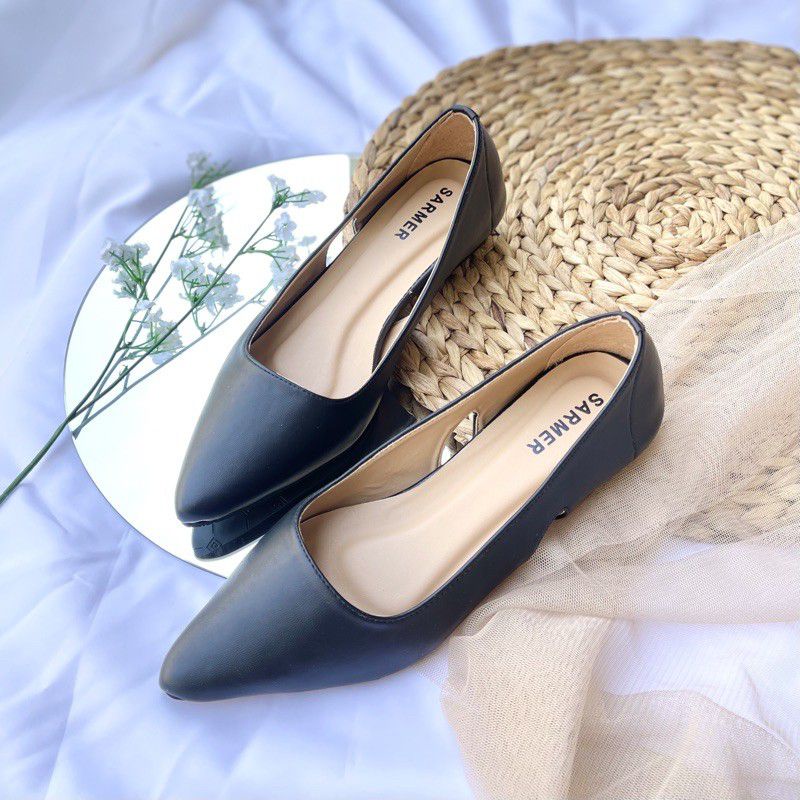 SARMER flat shoes hitam