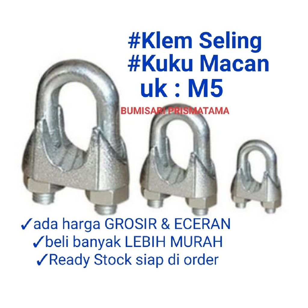 Klem seling 5 mm / Klem seling / Klem seling murah