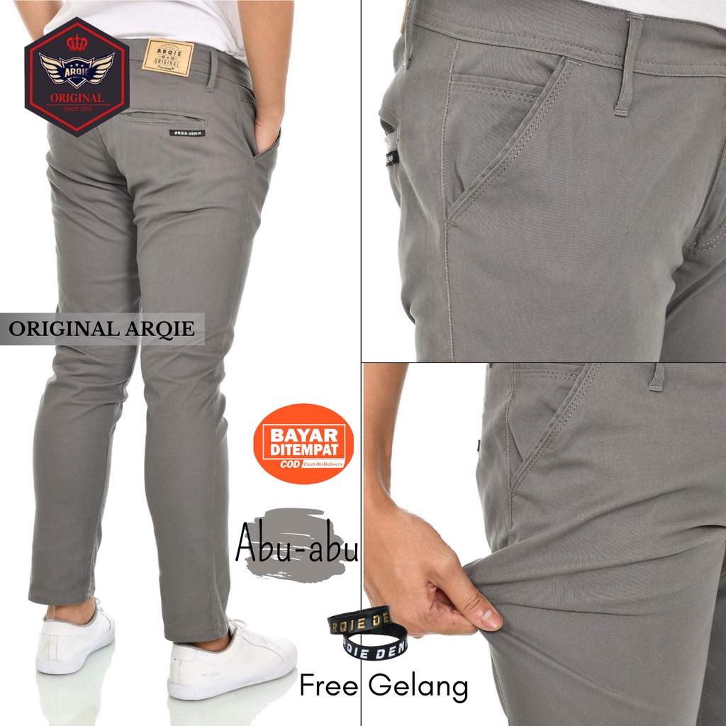 TERLARIS ! CELANA CHINO PANJANG PRIA SLIMFIT original distro bahan melar ngaret quality premium