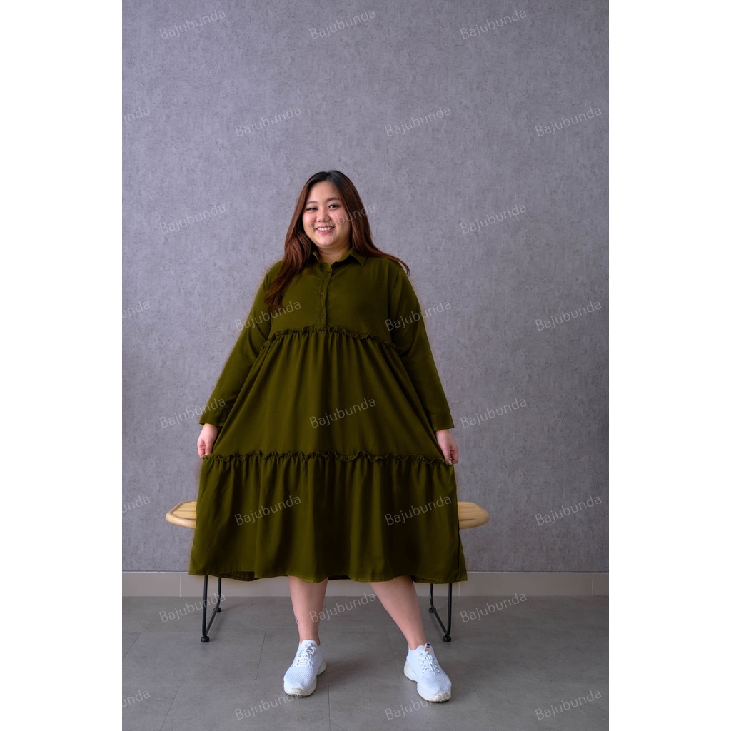 LD 120 DRESS JUMBO BAJU BIG SIZE WANITA BAJUBUNDA DESSY