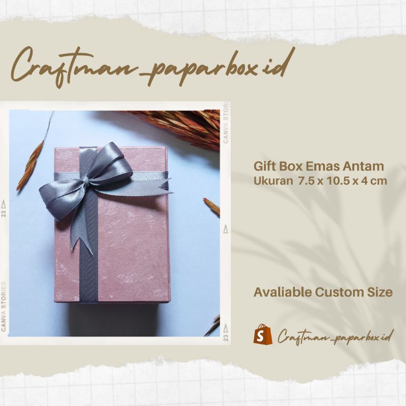 

GIFT BOX ANTAM FANCY PAPER/MINIGOLD/BOX MURAH WARNA PINK