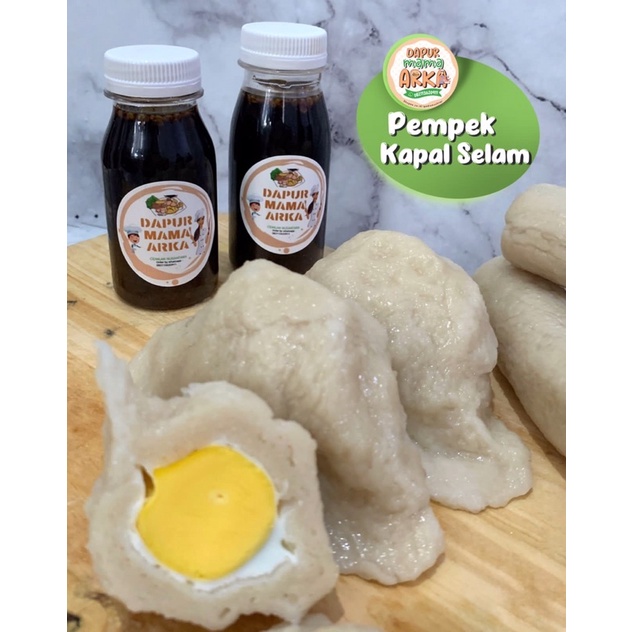 

PEMPEK ASLI IKAN TENGGIRI ByDapurMamaArka* @pack H ( 2pcs pempek kapal selam + cuko )