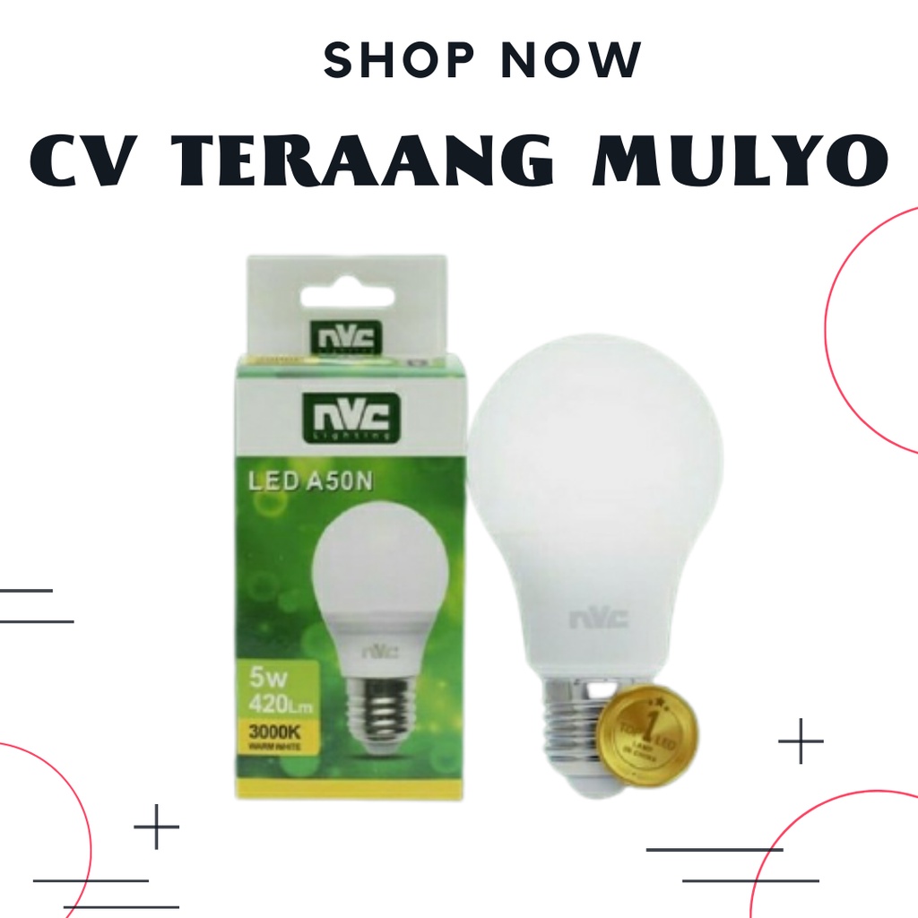 LAMPU LED 5 WATT 3000K KUNING / WARM WHITE  NVC