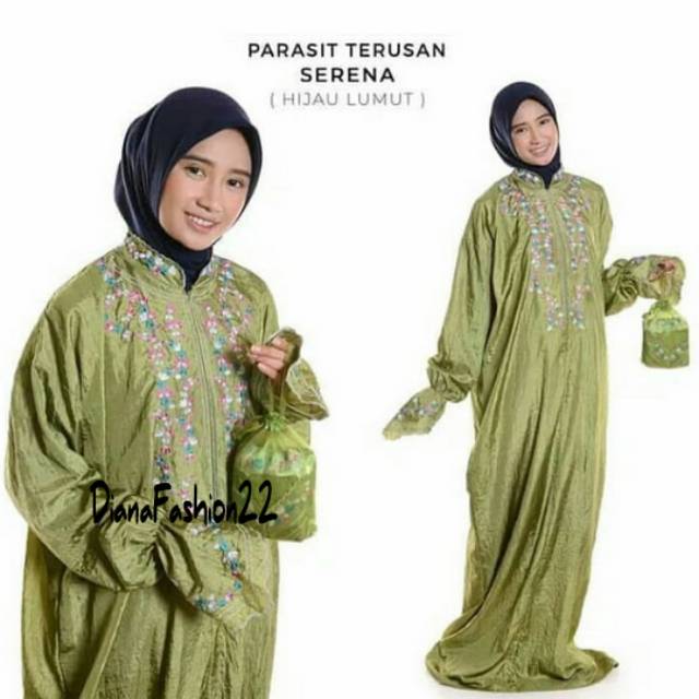 Mukena terusan ponco parasut traveling murah