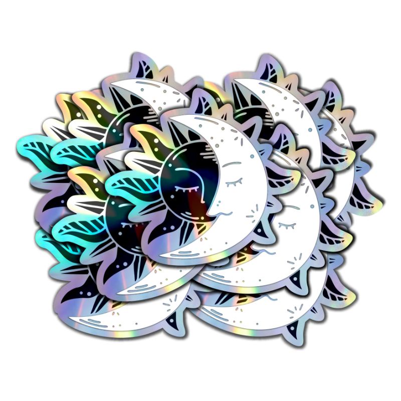 

Stiker Hologram Eclipse - Moonchild Witchcraft Aesthetic Aksesorip Hp Laptop Waterproof