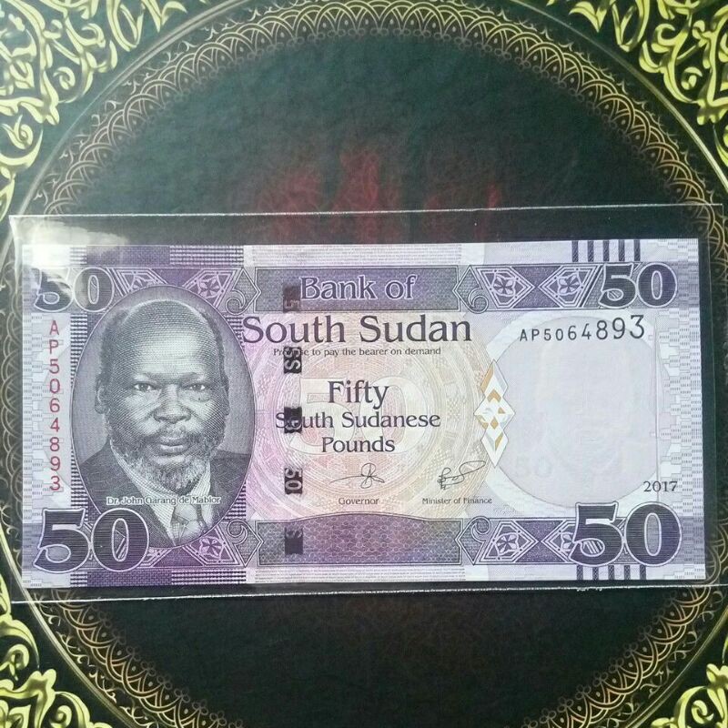 Uang 50 pound south sudan 2017 unc