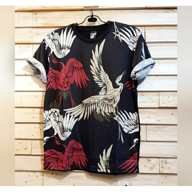 Tshirt Baju Kaos Printing 3D Bird Burung Bangkok Thailand Fullprint Import Marcelo Burlon