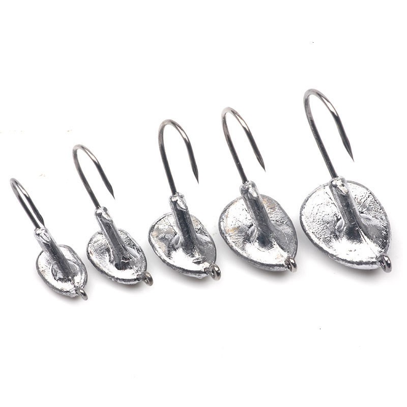 10Pcs Tumbler Fishing Hook Soft Lure Jigging Hook Jig Head 3.5g/5g/7g/10g/14g