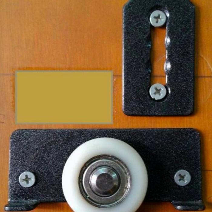 PAKET Rel dan Roda Pintu Lemari Sliding Rel AS-75 HubeN