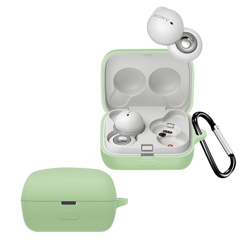 Soft Case Silikon Earphone Bluetooth Wireless Sony LinkBuds WF-L900 Anti Jatuh Dengan Gantungan Kunci