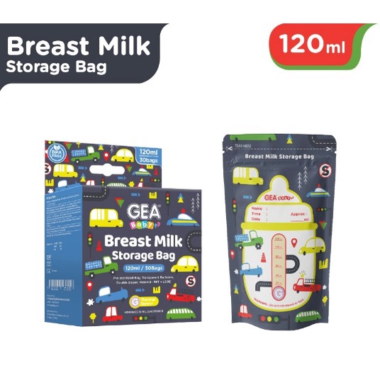 GEABABY Breast Milk Storage Bag 120ml Pattern Edition (Kantong Asi)