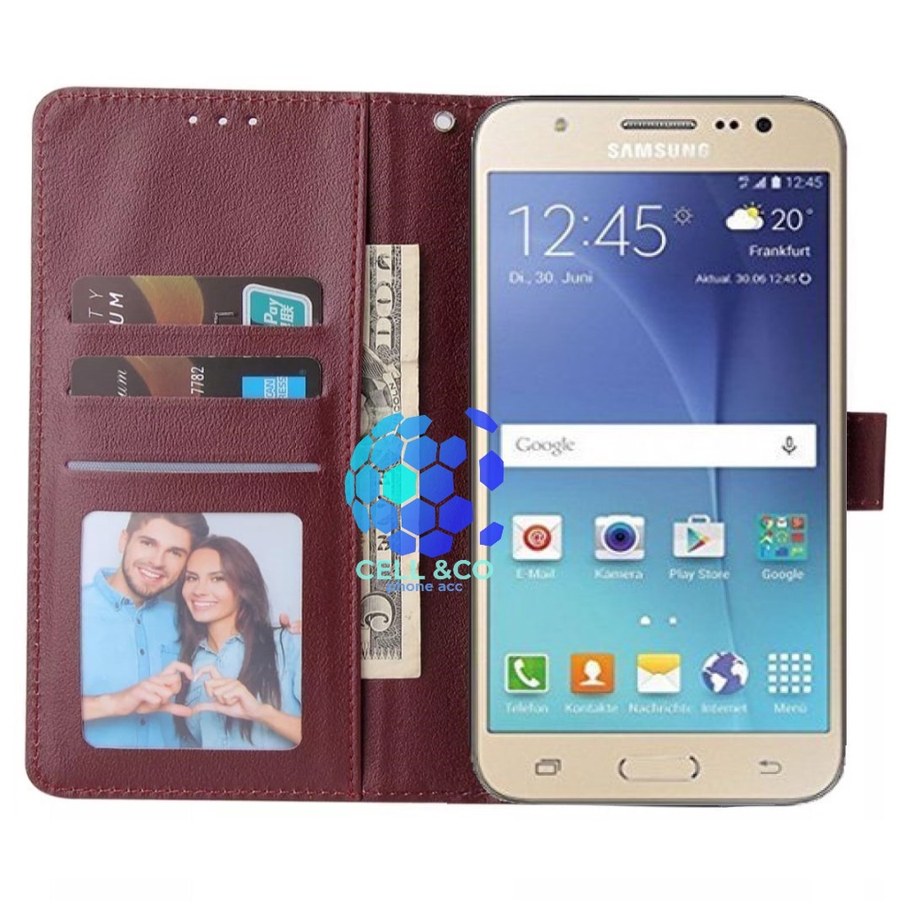 Flip cover SAMSUNG J5 Flip case buka tutup kesing hp casing flip case leather wallet
