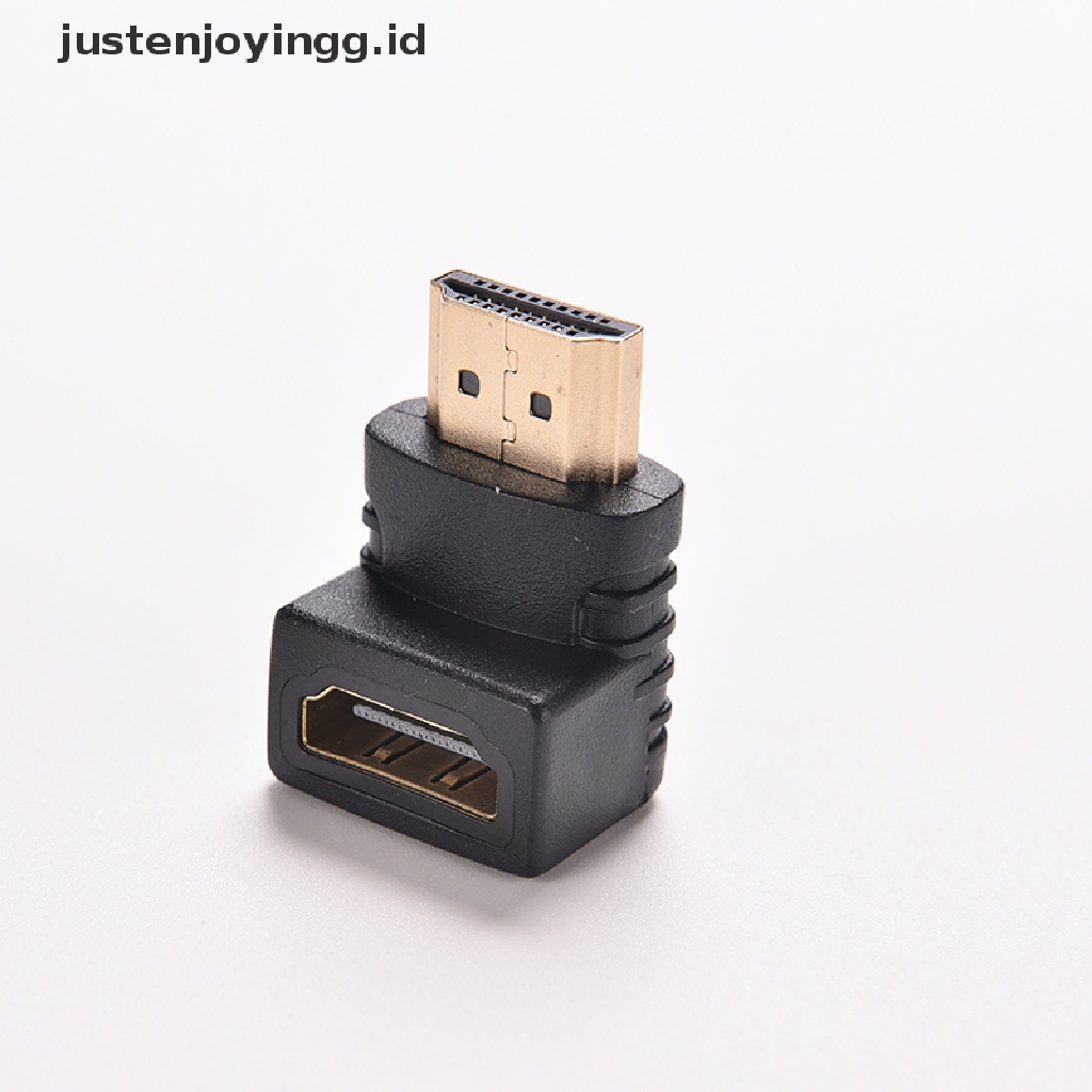 Kabel Adapter Konektor HDMI Male Ke Female Sudut Kanan 270 90 Derajat Untuk TV HDTV