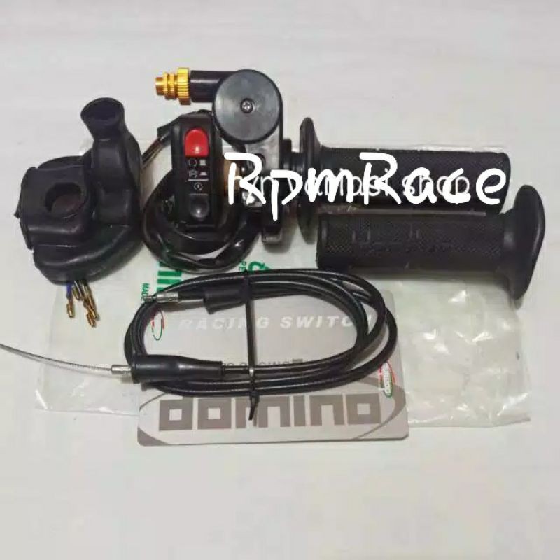 Paket Gaspontan Gas Spontan Domino Italy 1 Kabel Plus Saklar Stater Domino Dan On Of Engine Stop