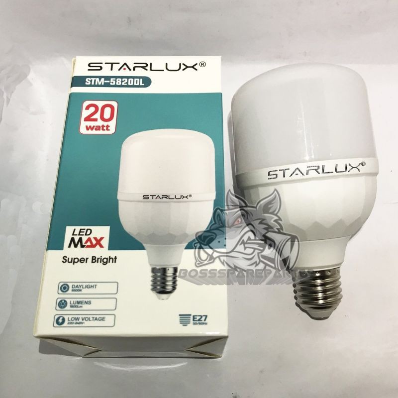 LAMPU STARLUX LED BOHLAM LED MAX BOHLAM LAMPU RUMAH KAMAR 5W-50W