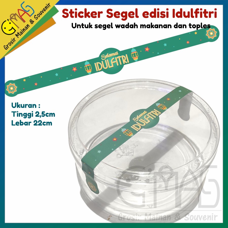 

sticker segel toples sticker seal thinwall sticker segel tempat makan sticker idul fitri