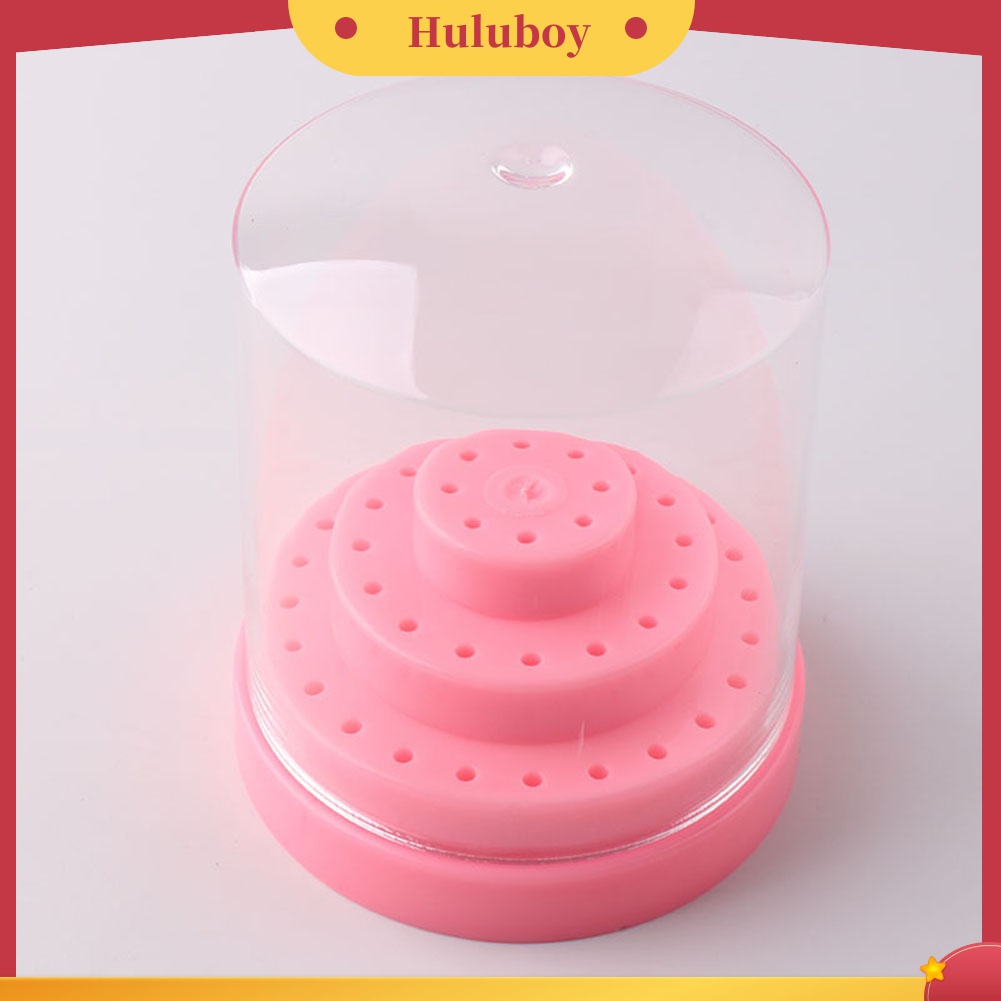 Huluboy Huluboy♡ Rak Stand Display Penyimpanan Mata Bor Nail Art 48 Lubang Portable