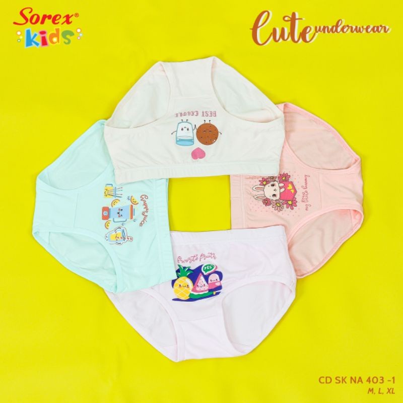 CELANA DALAM ANAK PEREMPUAN CD SEGITIGA CEWEK SOREX KIDS GIRL NA 403 Cute