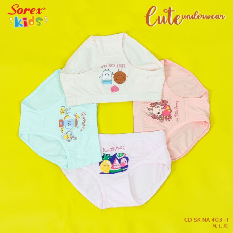 SOREX KIDS GIRL NA 403 - CD CELANA DALAM SEGITIGA ANAK CEWEK PEREMPUAN