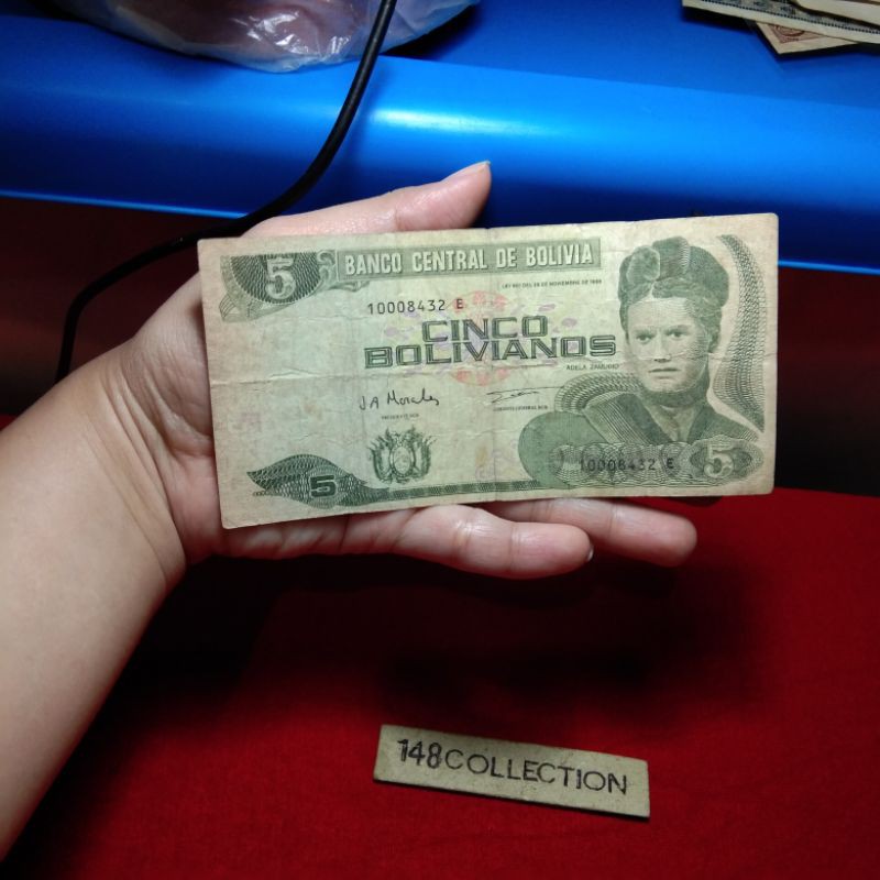 uang asing 5 Bolivia cc