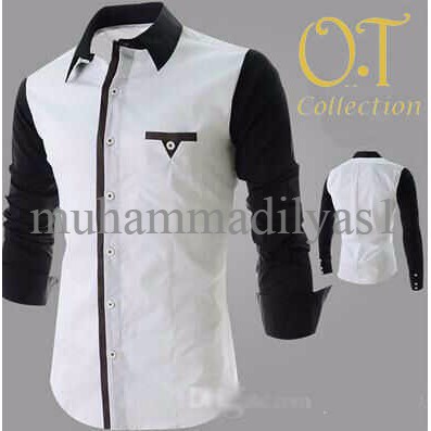 Kemeja Pria Executive Katun Stretch putih