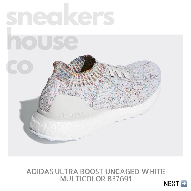 ultra boost uncaged white multicolor