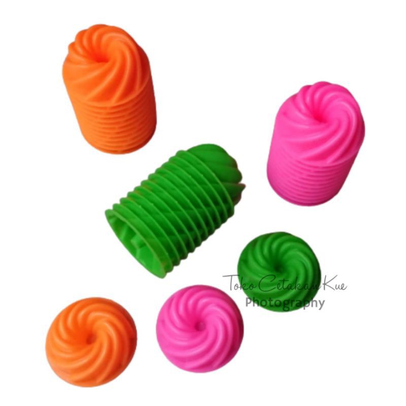 Cetakan puding ulir mini/cetakan jelly agar/cetakan bolu ulir twister