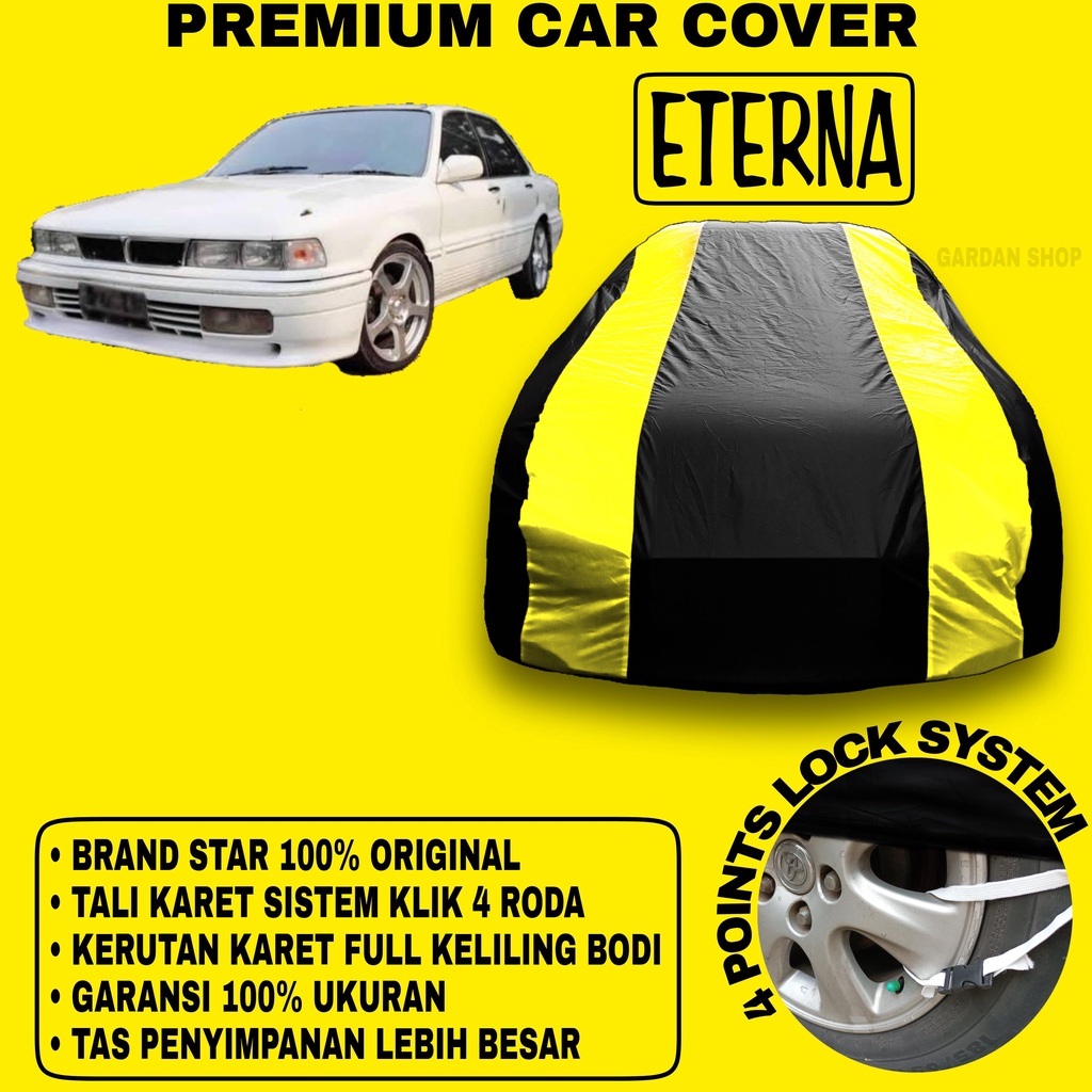 Body Cover ETERNA Sarung Strip KUNING Penutup Pelindung Bodi Mobil Eterna PREMIUM