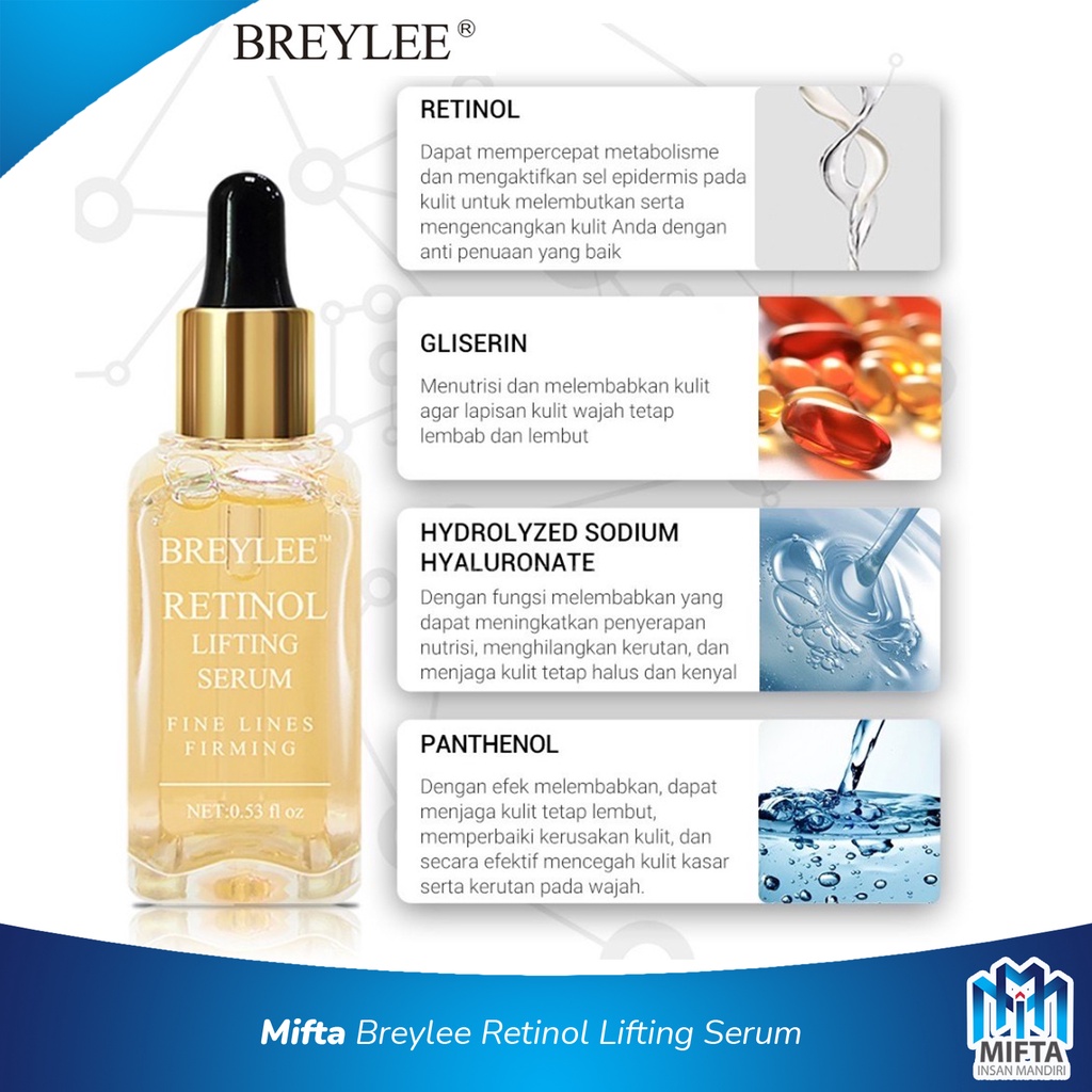 BREYLEE RETINOL LIFTING FIRMING SERUM ANTI AGING / SERUM ANTI PENUAAN