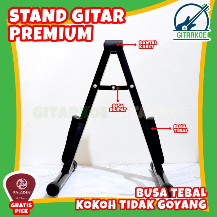 Stand Gitar / Dudukan Gitar Akustik Klasik Elektrik Premium Import