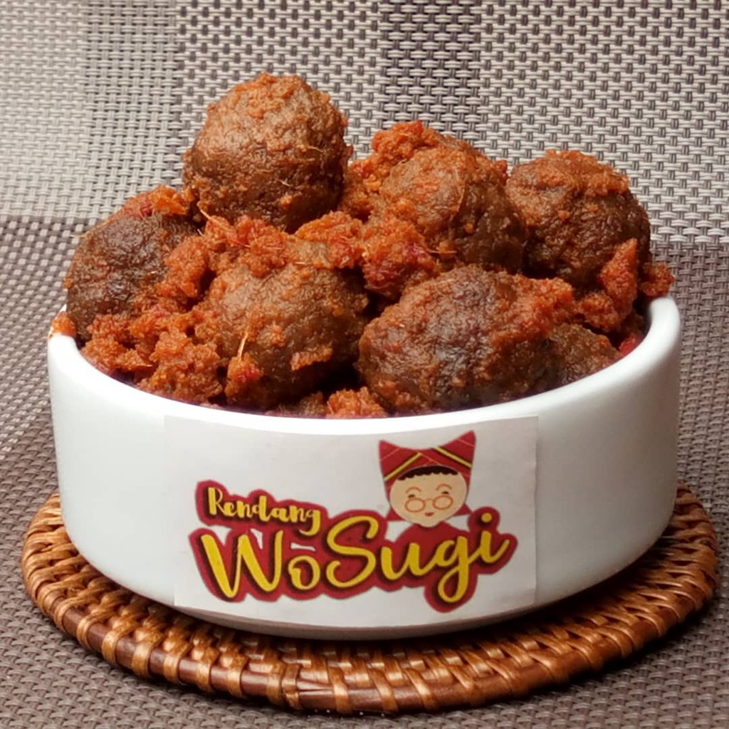 

Rendang Tumbuk WoSugi Oleh Oleh Cemilan Payakumbuh Padang Khas Pariaman Jajanan Snack Kuliner Minang Kabau AX00