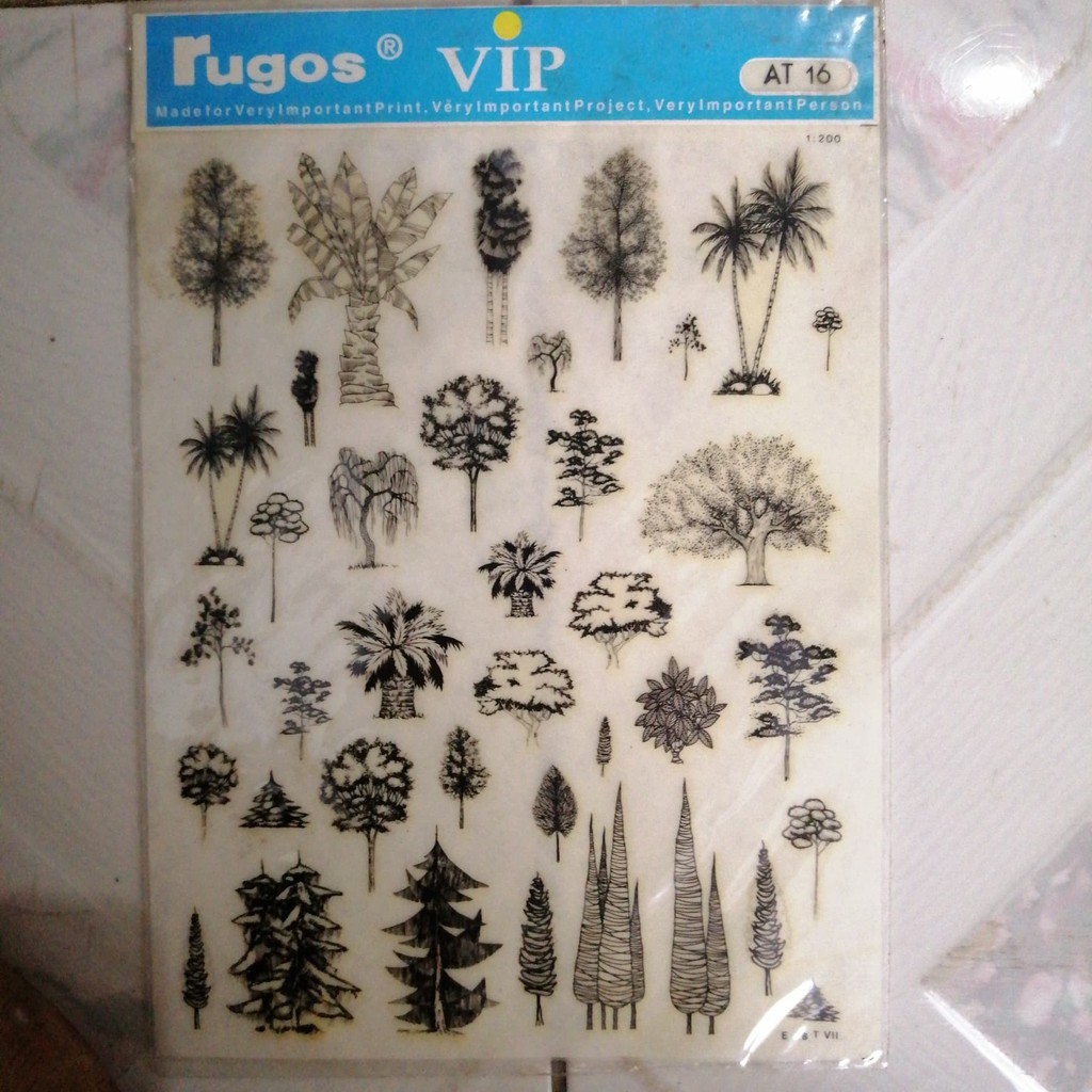 rugos gambar tanaman / pohon