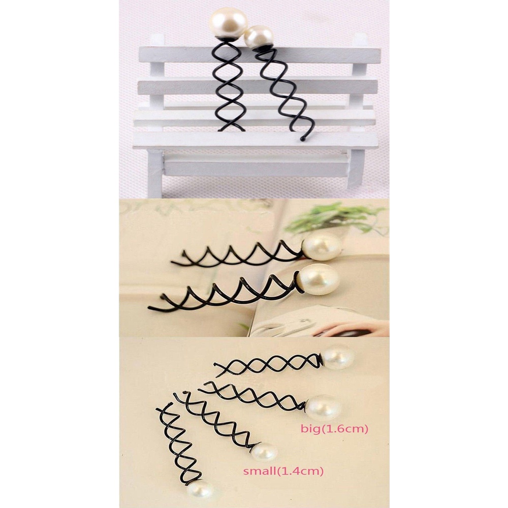 Needway Hair Pin Laris Kualitas Bagus Chic Bola 10Pcs Bagus Bobby Black Grips Mutiara Palsu