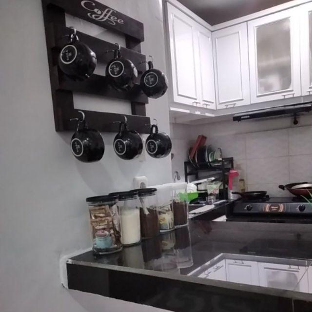 Gantungan Mug Kayu / Rak Gantungan Gelas / Gantungan Gelas Dari Kayu
