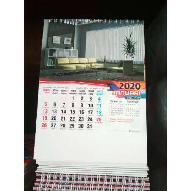 

Kalender Meja Motif Interior Tahun 2020