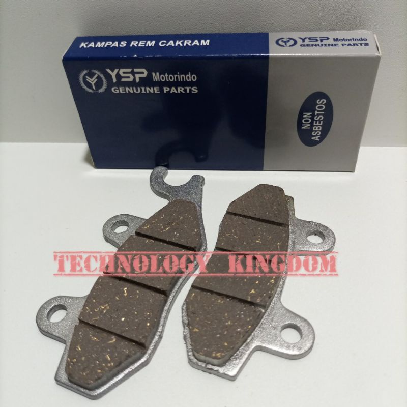 Kampas Rem Cakram Dispad Depan Sepeda Motor Supra YSP Motorindo Genuine Parts Bebas Asbes Non Asbest