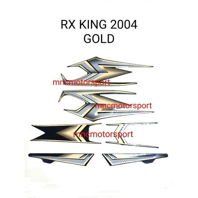 STRIPING STICKER LIS BODY RX KING 2004 GOLD