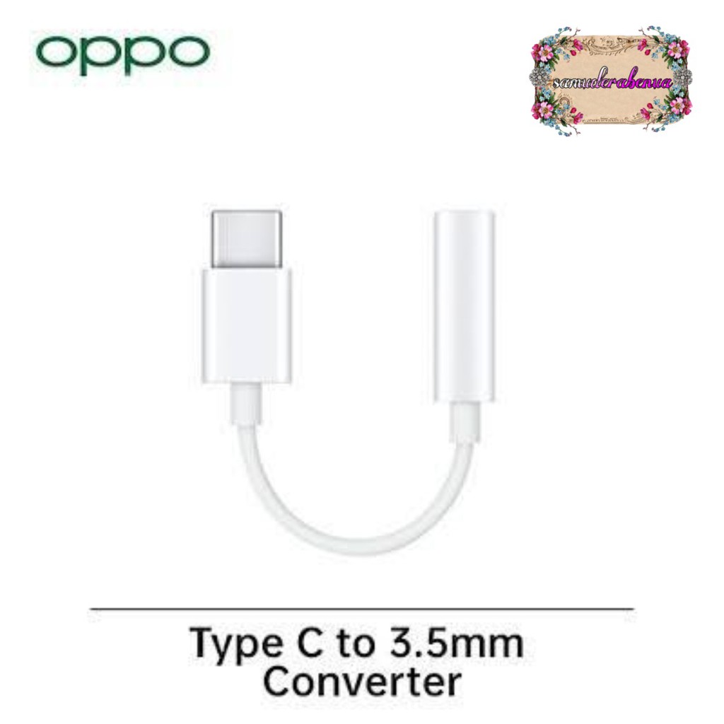 OPPO tipe c To 3.5mm adapter converter audio Jack 3.5mm adapter Headset tipe c adapter ori SB1271