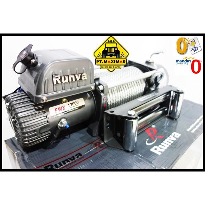Runva Electric Winch Ewx-12000 24 Volt Kapasitas 5,4 Ton