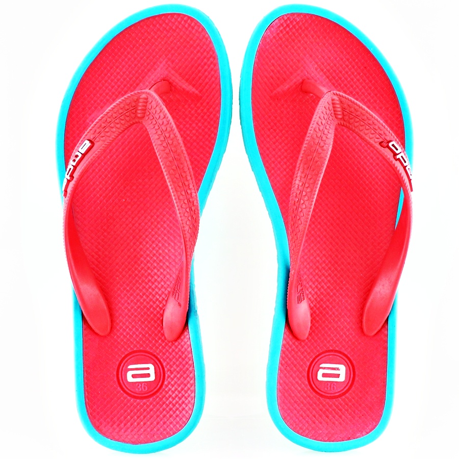 Ando Thunder Wanita Coral/Toska - Sandal Jepit Ando Surabaya