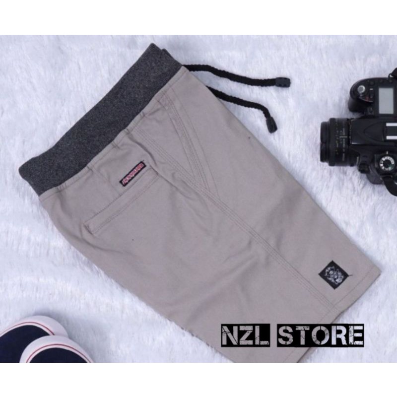 NZL - Celana Pendek Pria Chino Pinggang Karet
