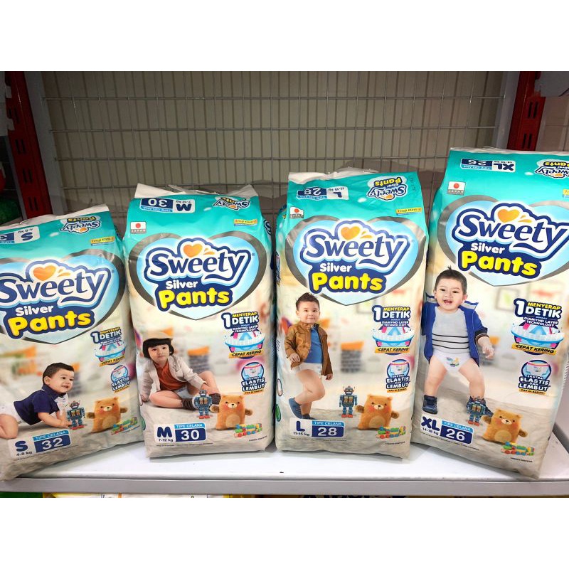 Swetty Silver Pants S32/M30/L28/XL/26/24