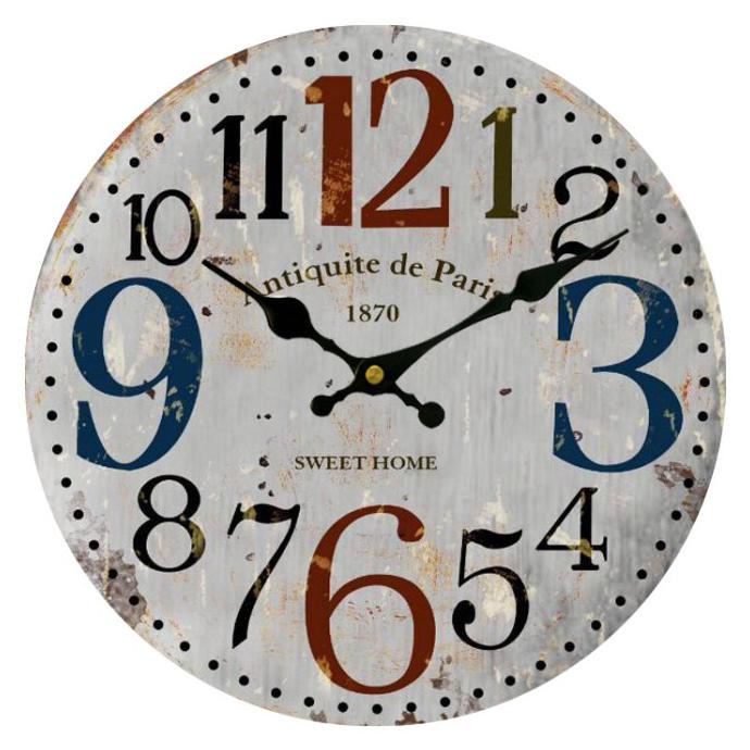 Gilaa Ainvia Jam Dinding Kayu Retro Vintage Jadul Antik Desain Unik Silent - Model 1870 Limited